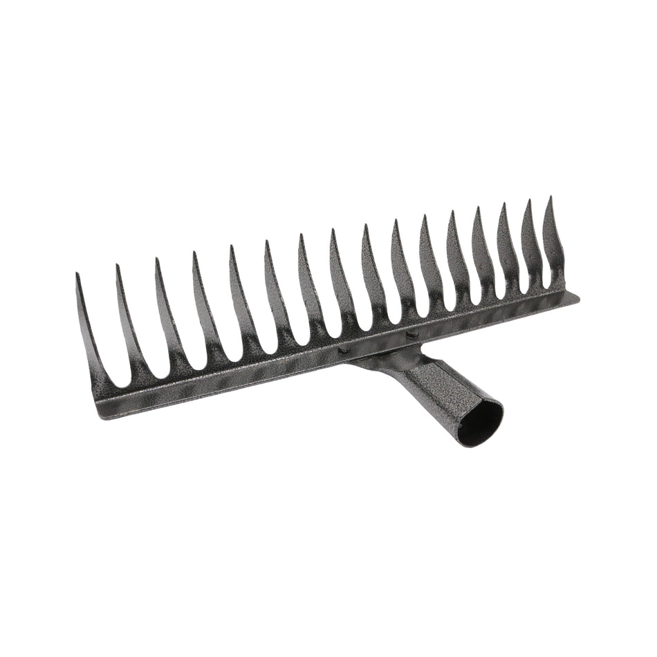 Greblă metalică pentru grădină, 16 dinți, lățime 37 cm