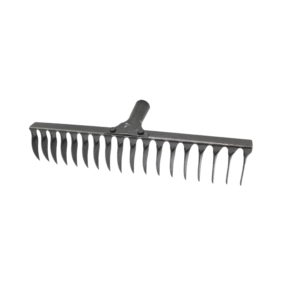 Greblă metalică pentru grădină, 18 dinți, lățime 42 cm