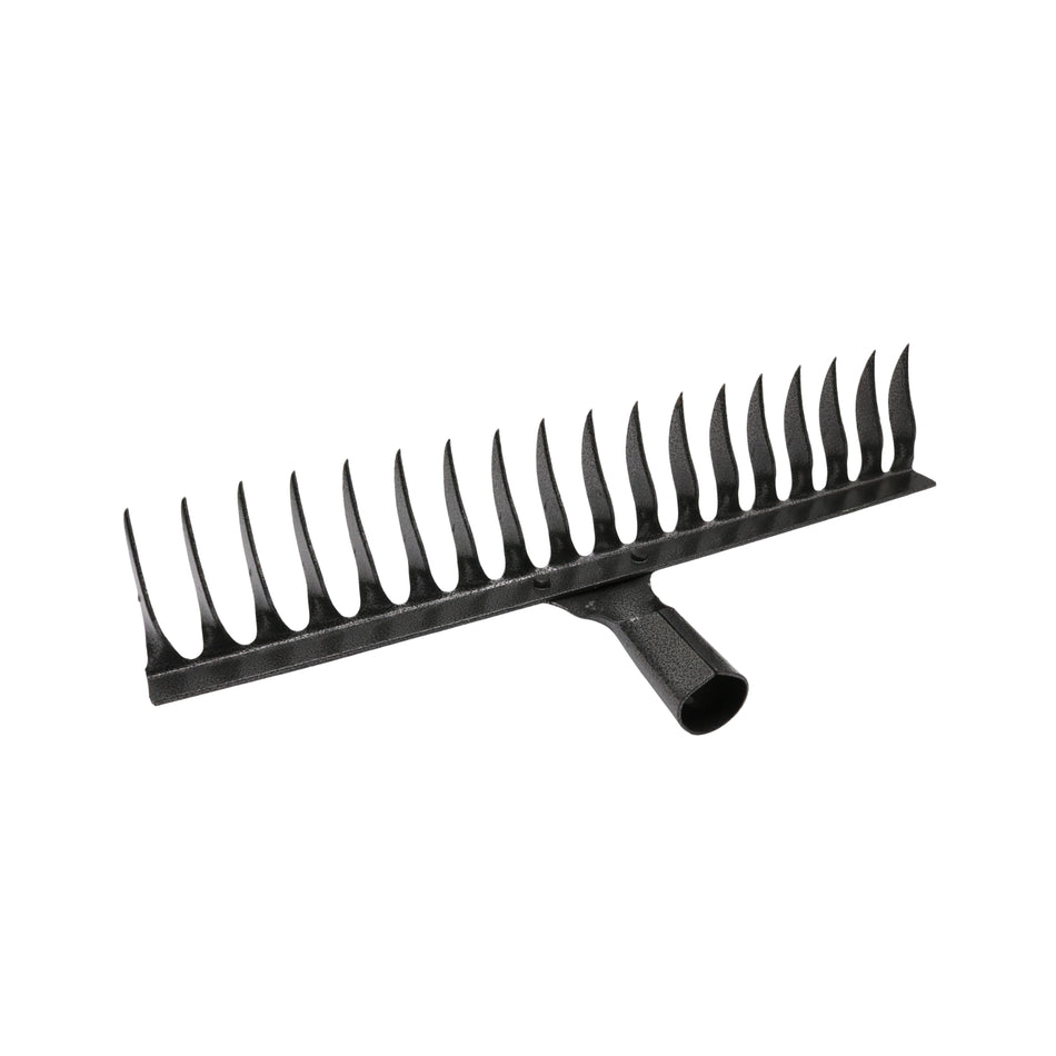Greblă metalică pentru grădină, 18 dinți, lățime 42 cm