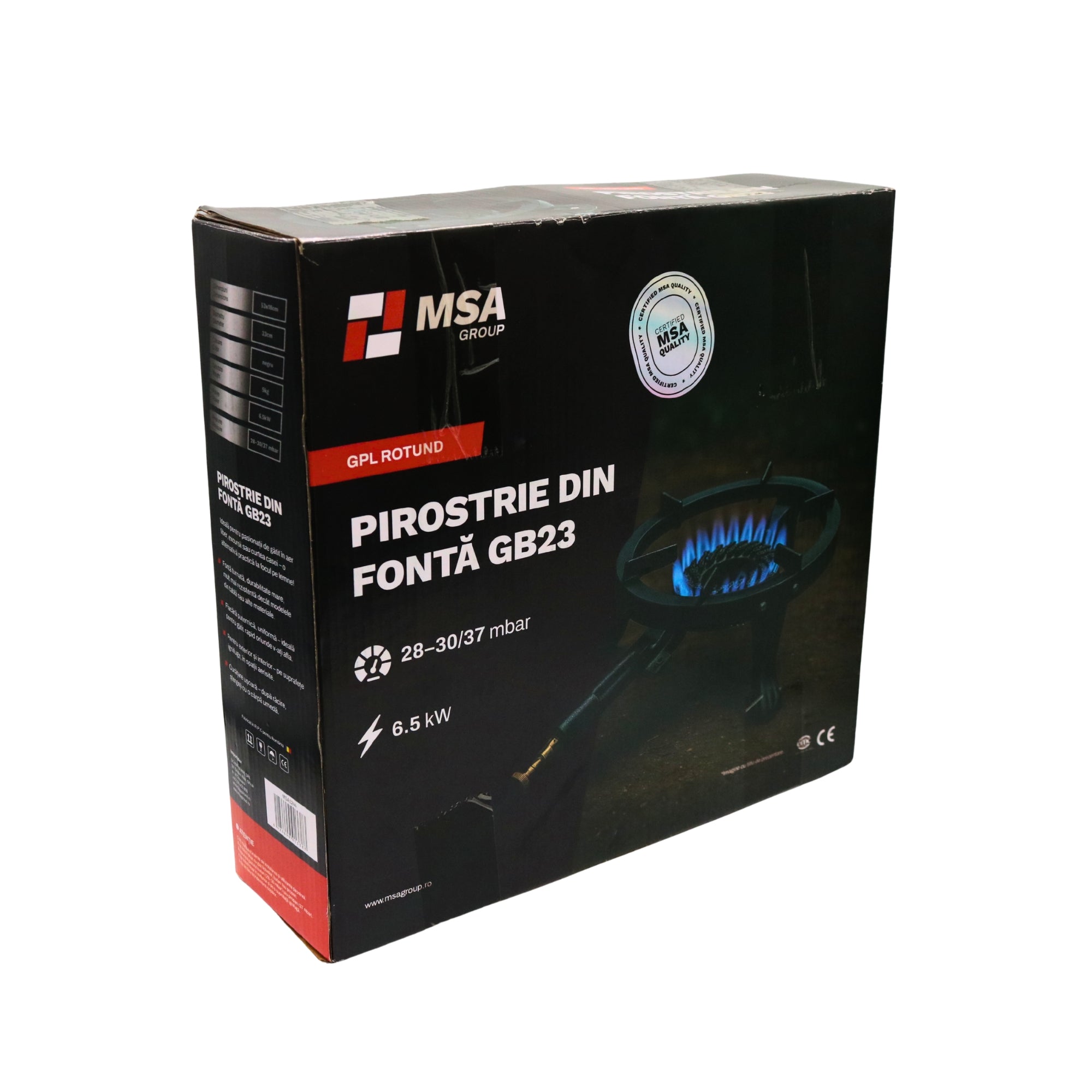 Pirostrie din fontă GB23, GPL, 6.5 kW, – MSA1244