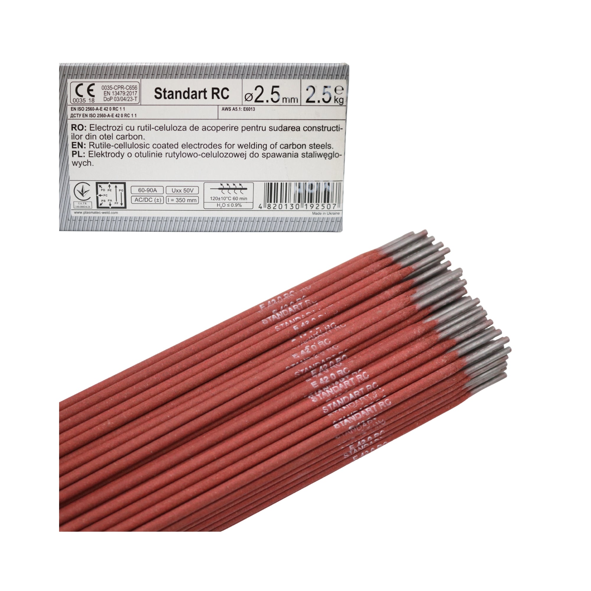Electrozi sudură rutilici 2,5 mm / 2,5 kg, Monolith
