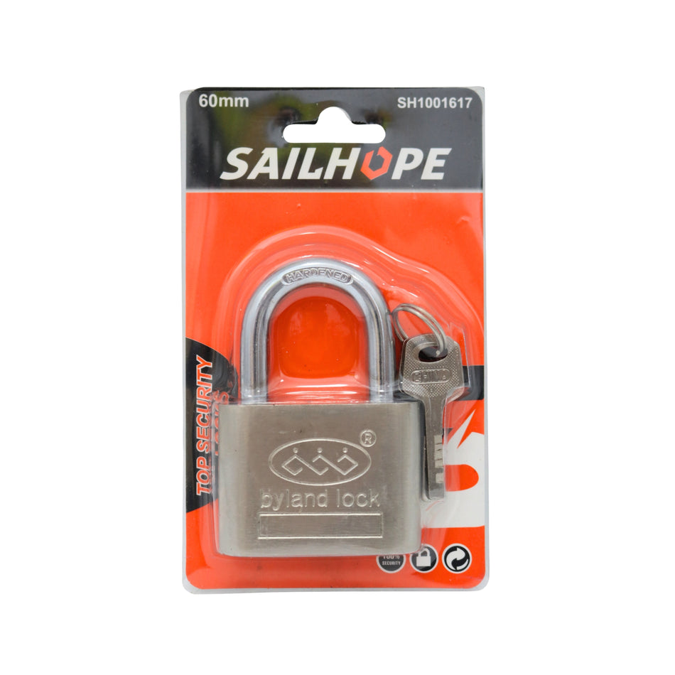 Lacăt cu 3 chei, oțel călit, 60 mm, Sailhope