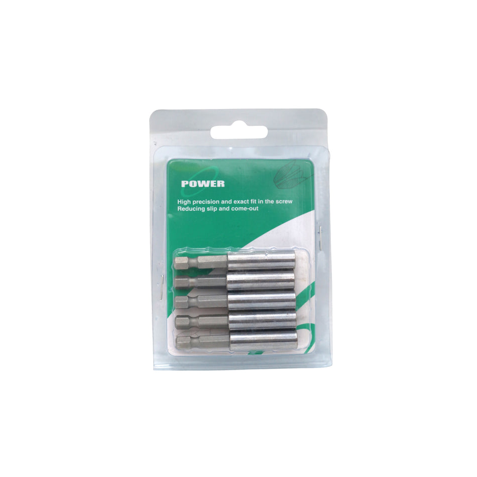 Prelungitor magnetic biți 1/4", 60 mm (set 5 buc)