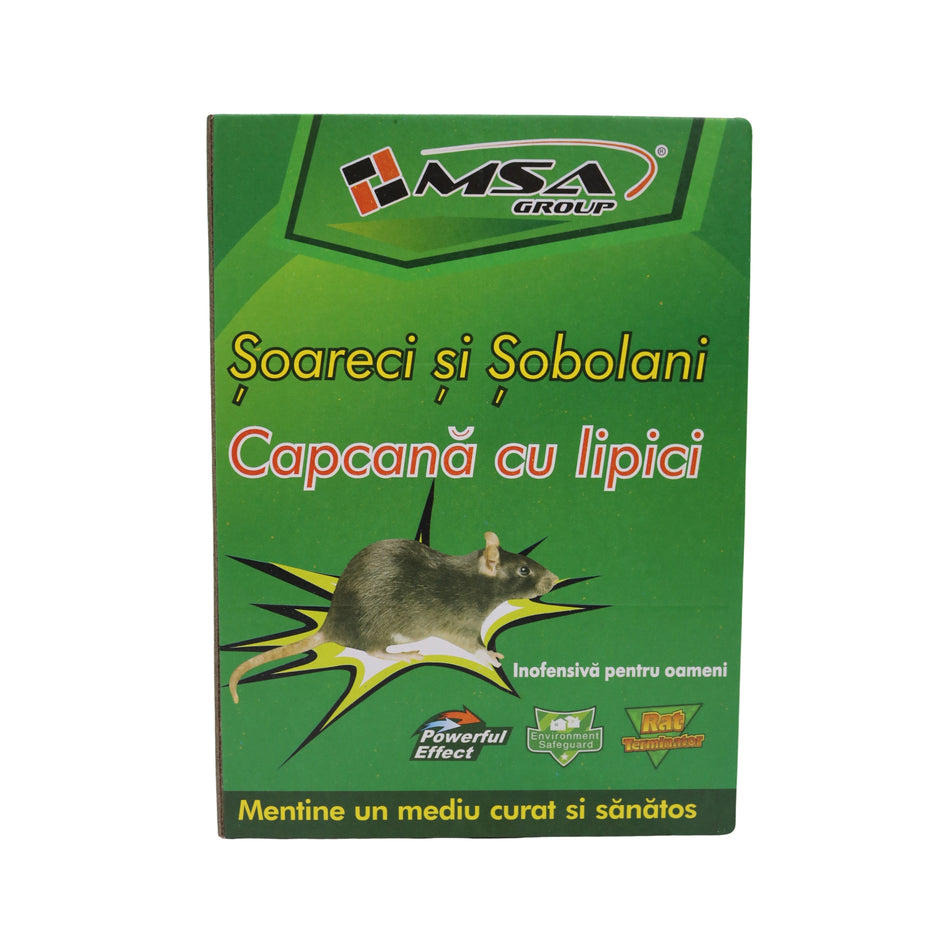 Capcană cu lipici tip carte pentru șoareci și șobolani, 100 g, 31 x 21 cm