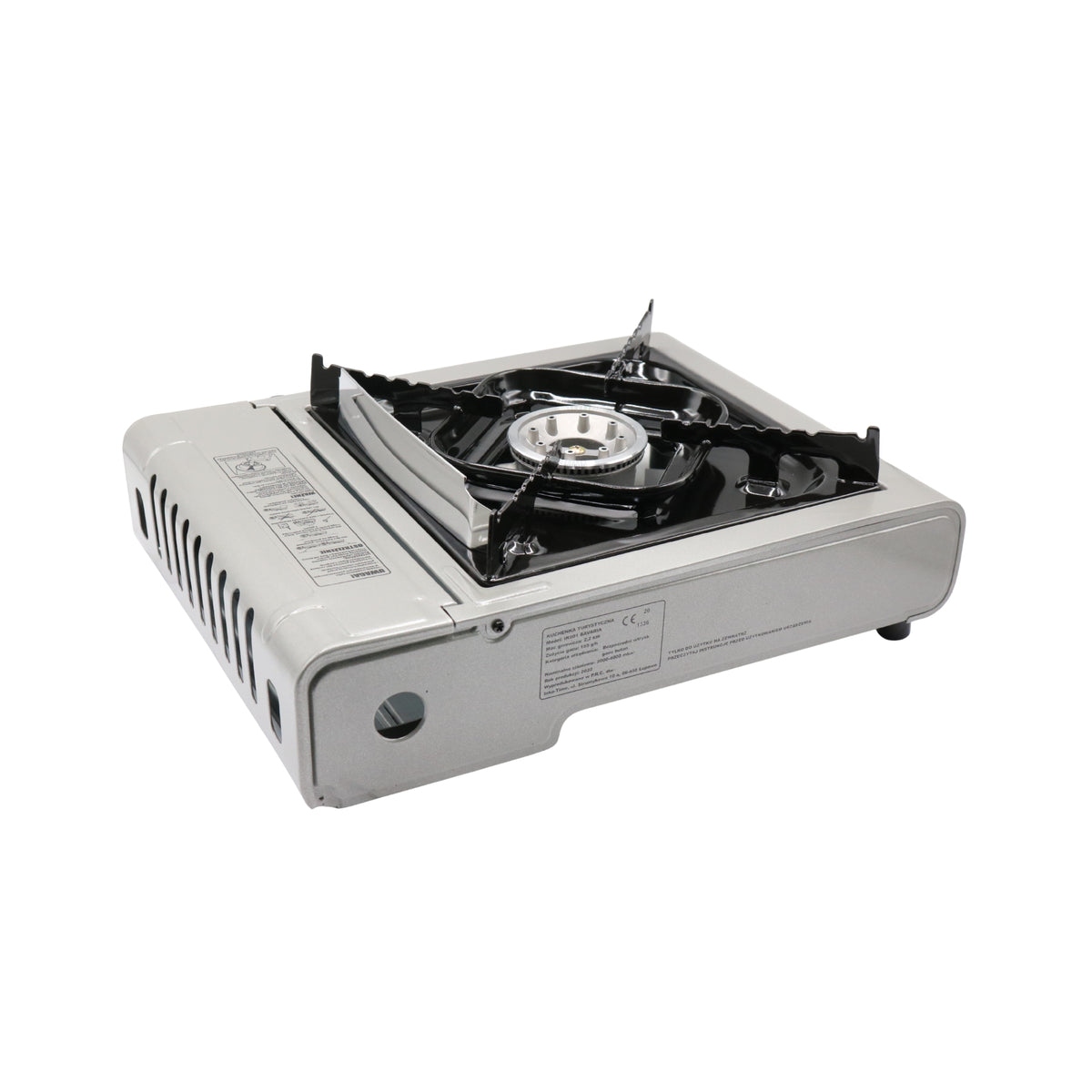Aragaz portabil cu 1 ochi Alpen Camping Bavaria IK001, 2.2 kW, alimentare butan, aprindere piezo, valiză transport inclusă, 34 x 28 cm
