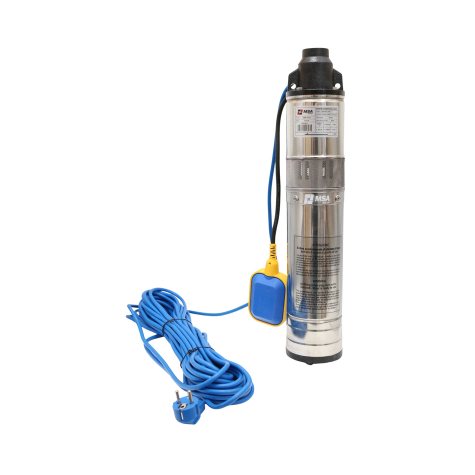 Pompă submersibilă inox cu plutitor 4QGDF1.1KW, 1,1 kW, H max. 80 m, – MSA2633