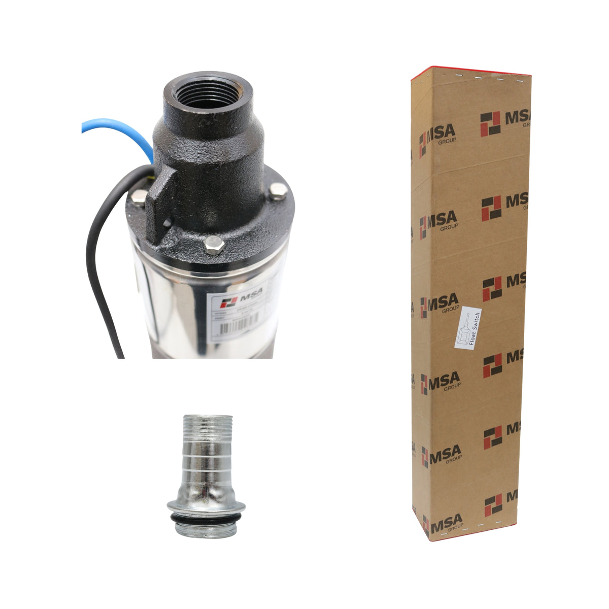 Pompă submersibilă inox cu plutitor 4QGDF1.1KW, 1,1 kW, H max. 80 m, – MSA2633