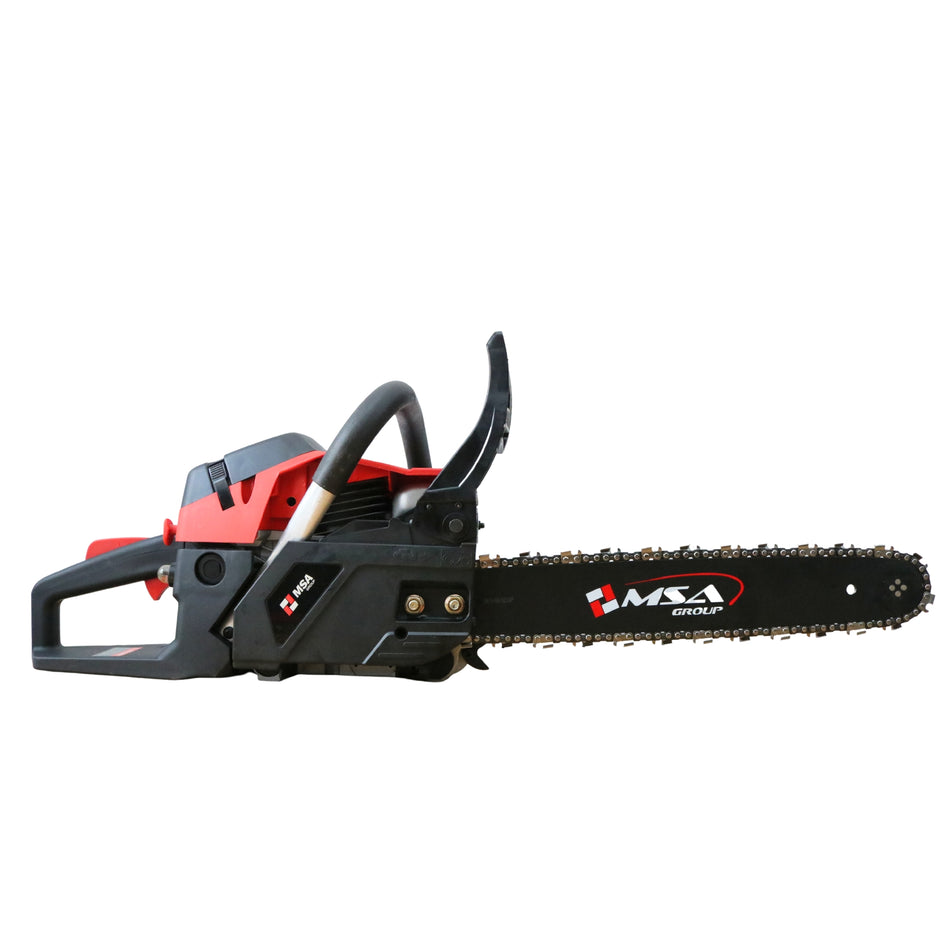 Drujbă pe benzină 58cc, 3.7 kW, lamă 40 cm, model 58-3.7 (2 lame + 2 lanțuri, demaror aluminiu) – MSA2716