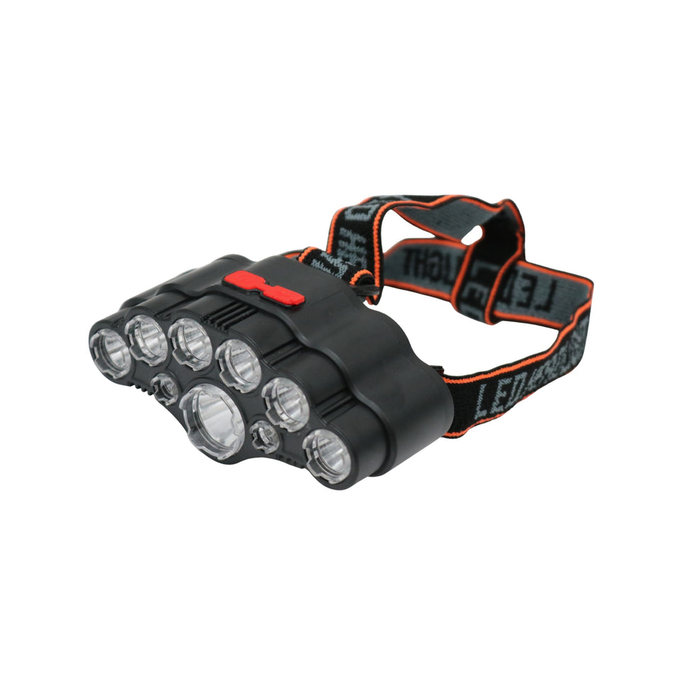 Lanternă frontală 9 LED-uri, Model SH-T09, USB, 4 moduri