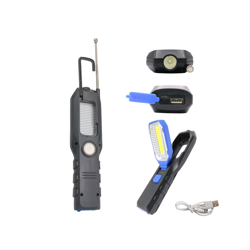 Lampă inspecție auto LED YD-6302B cu magnet, lanternă și încărcare USB