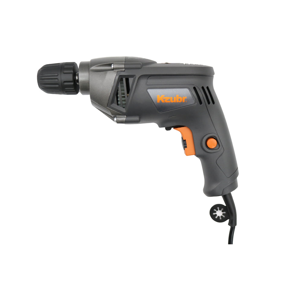 Bormașină electrică KZUBR KED-510, 510W, 0–3100 rpm, mandrină rapidă 10 mm