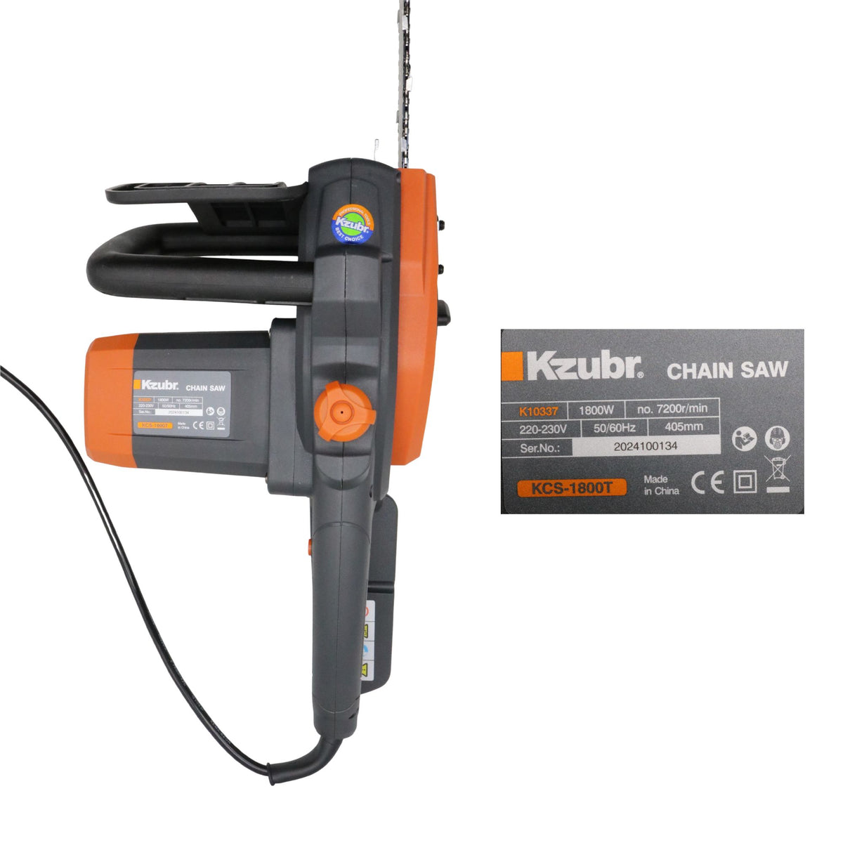 Motofierăstrău electric Kzubr KCS-1800T 1800W 40 cm