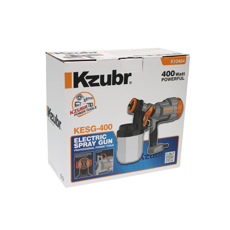 Pistol electric de vopsit Kzubr KESG-400, 400 W, rezervor 900 ml, debit 800 ml/min, – MSA3088