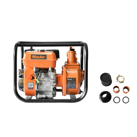 Motopompă pe benzină KZUBR KGWP-20A, 5.5HP, 163cc, 2”, debit 28 m³/h, înălțime refulare 26 m