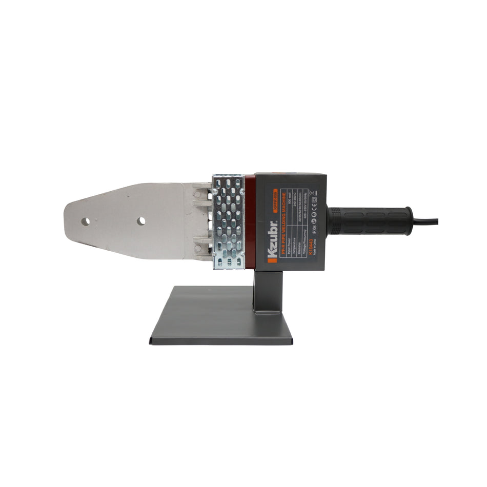 Aparat de sudură pentru țevi PPR Kzubr KPPR-800, 800 W, 240-300°C, 20-63 mm, suport inclus, – MSA3114