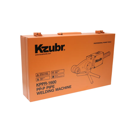 Aparat de sudură pentru țevi PPR Kzubr KPPR-1600, 1600 W, 0-300°C, 20-63 mm, cu foarfecă pentru țevi și cutie metalică, – MSA3115