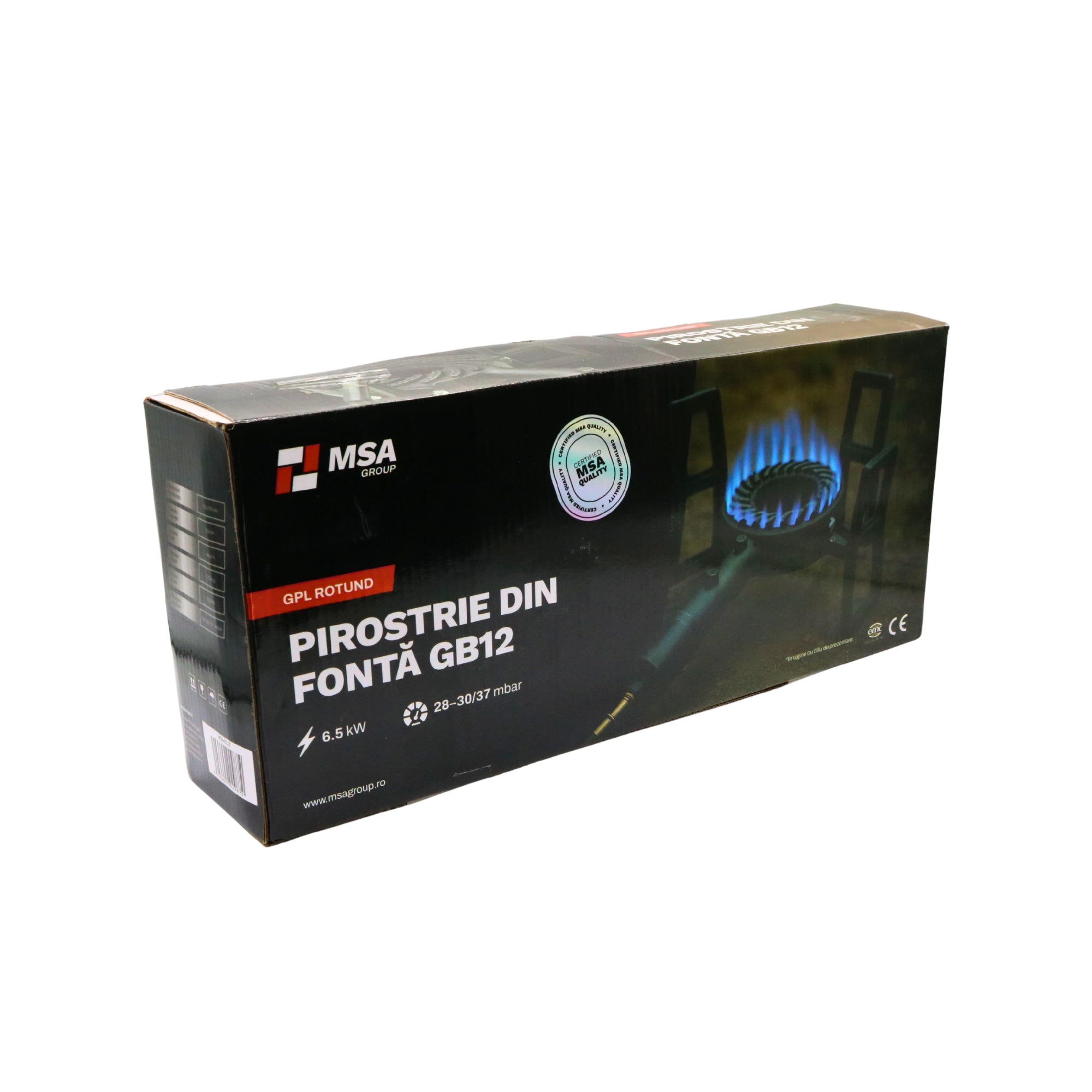 Pirostrie din fontă GB12, GPL, 6.5 kW, – MSA3117