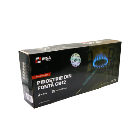 Pirostrie din fontă GB12, GPL, 6.5 kW, – MSA3117