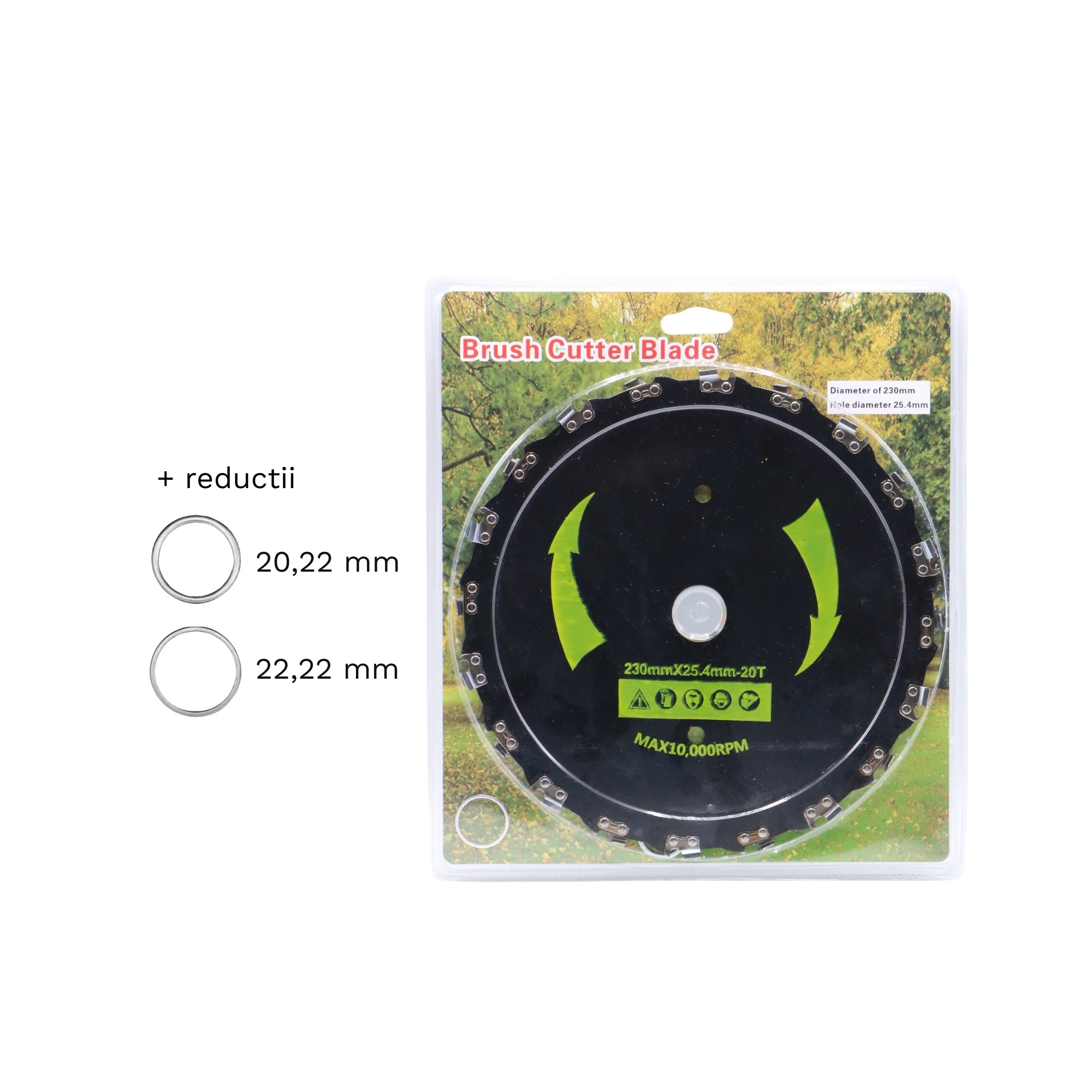 Disc motocoasă 230 x 25,4 mm x 20T cu lanț drujbă – MSA3126