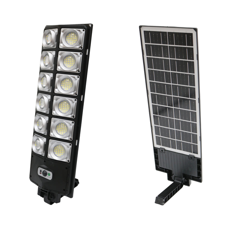 Lampă stradală solară cu senzor, 12 module LED, W789A-6, 50 x 16,5 cm