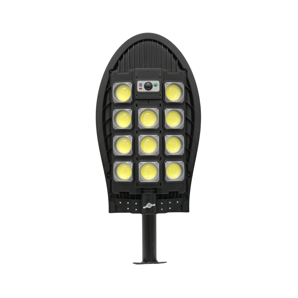 Lampă stradală solară LED COB cu senzor și telecomandă W7102B-4, 48,5 x 22,5 cm
