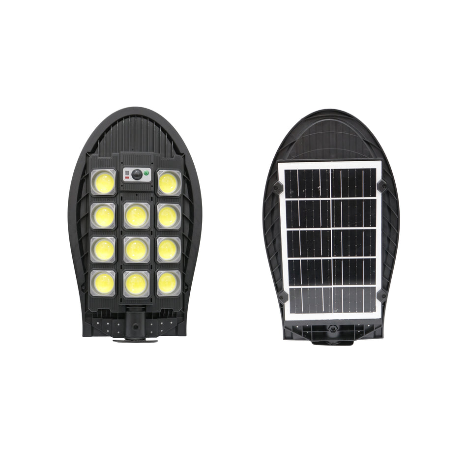 Lampă stradală solară LED COB cu senzor și telecomandă W7102B-4, 48,5 x 22,5 cm
