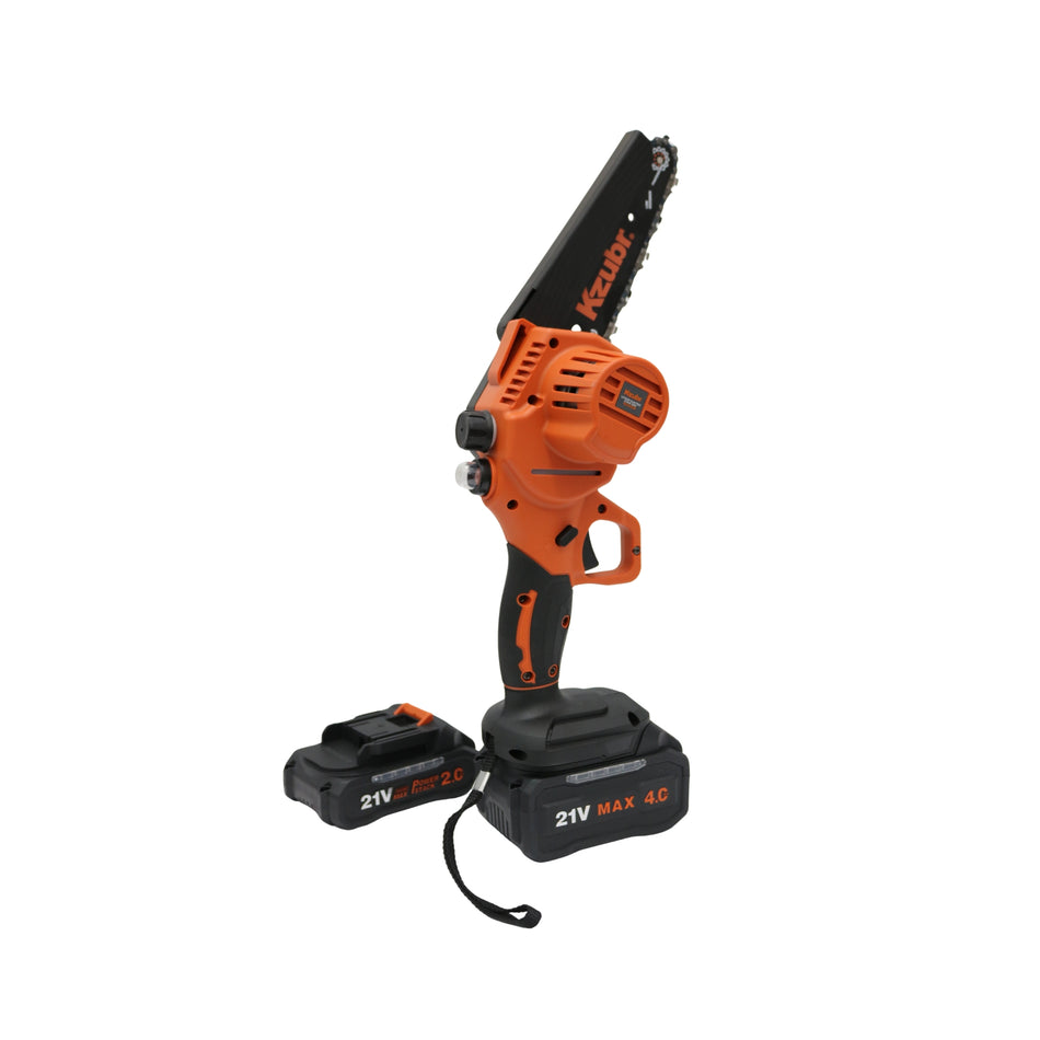 Fierăstrău electric cu lanț KZUBR, 21 V, lamă 15 cm, 2 acumulatori – MSA3200