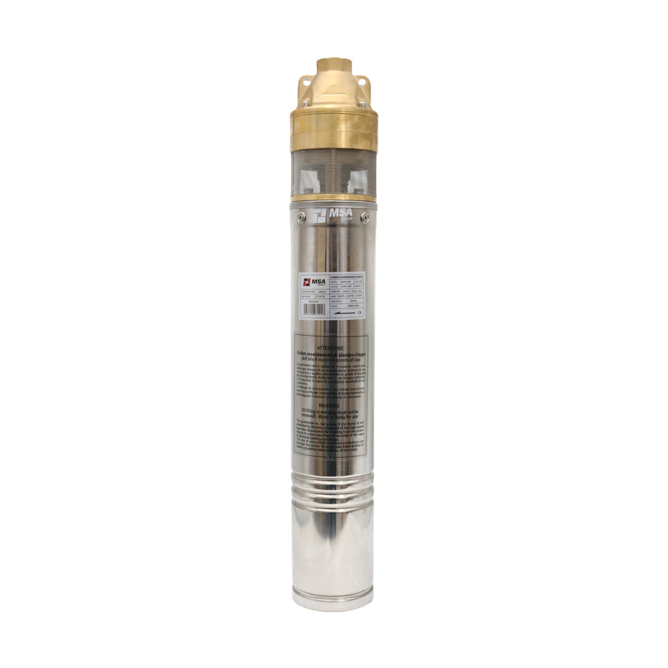 Pompă submersibilă inox 4SKM-200, 1,5 kW, H max. 140 m, debit 2,7 m³/h, – MSA3218