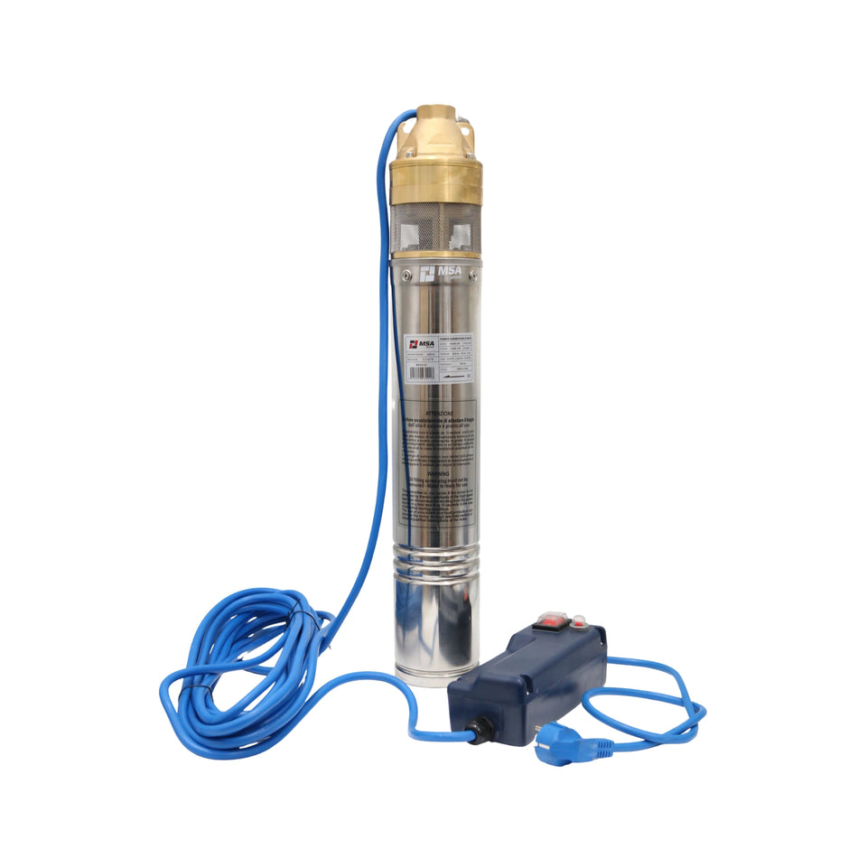 Pompă submersibilă inox 4SKM-200, 1,5 kW, H max. 140 m, debit 2,7 m³/h, – MSA3218
