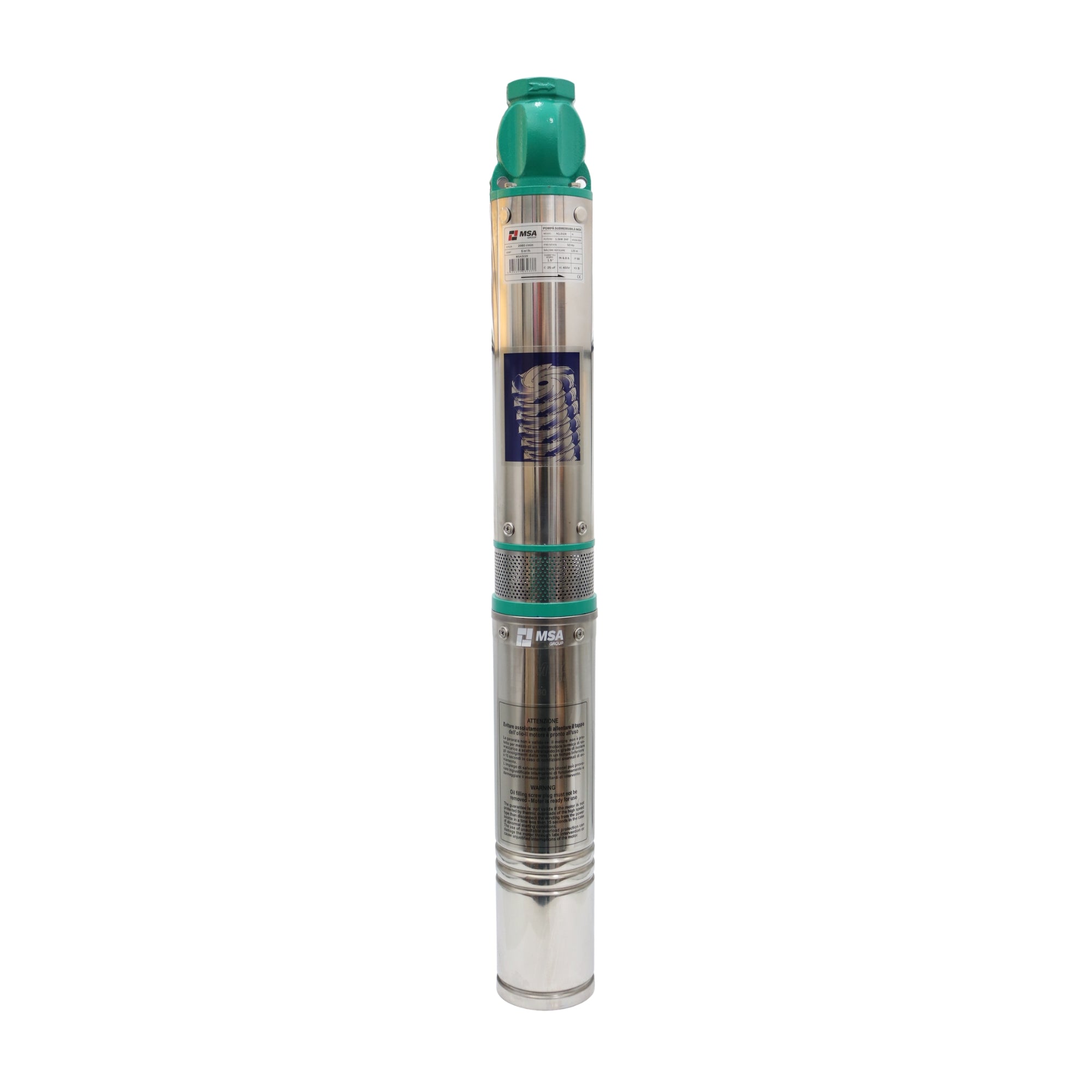 Pompă submersibilă inox 4QJD2/8, 1,5 kW, H max. 120 m, debit 5 m³/h, – MSA3220