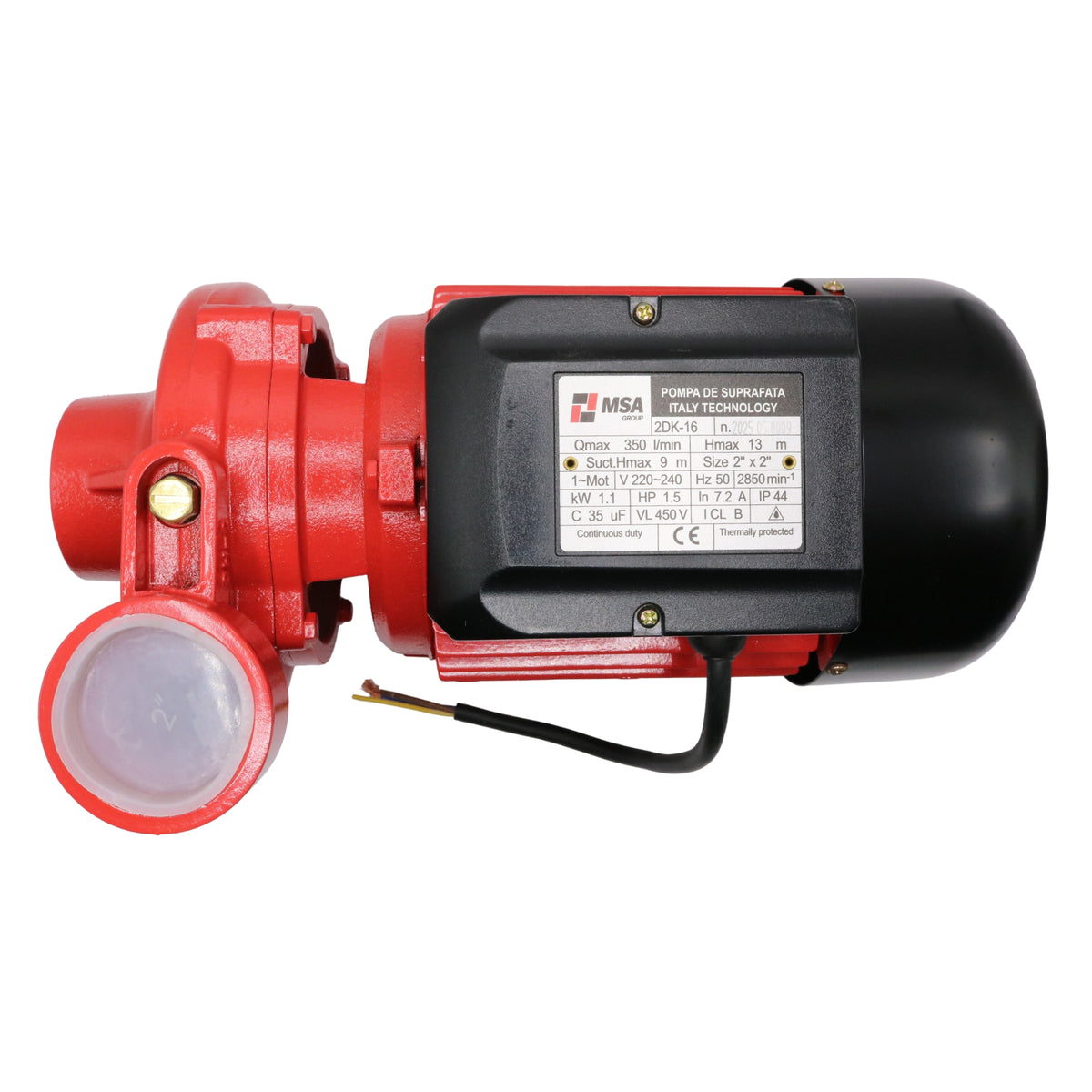 Pompa de suprafață 2DK-16 1.1kW 2” x 2”, MSA Group – MSA3222