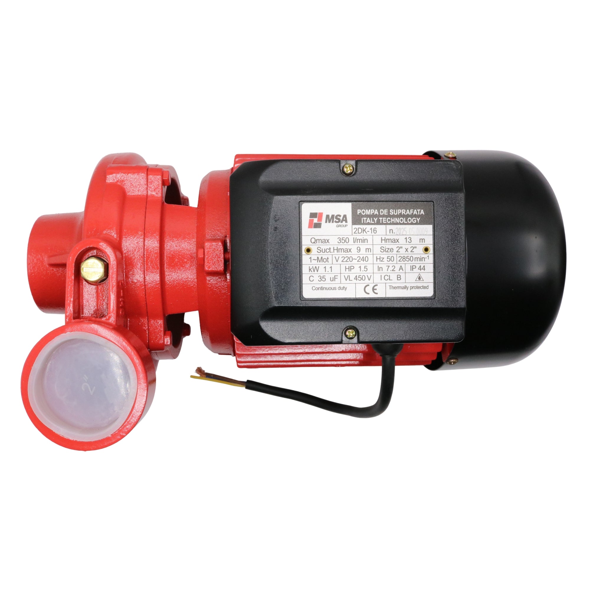 Pompa de suprafață 2DK-16 1.1kW 2” x 2”, MSA Group – MSA3222