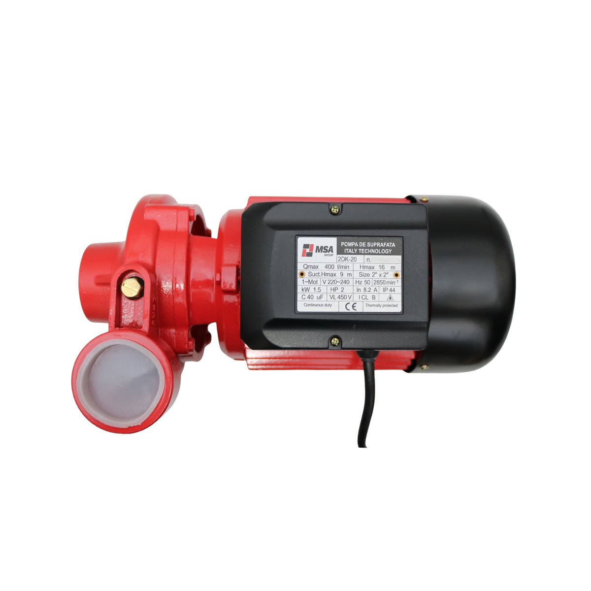 Pompa de suprafață 2DK-20 1.5kW 2” x 2”, MSA Group – MSA3223