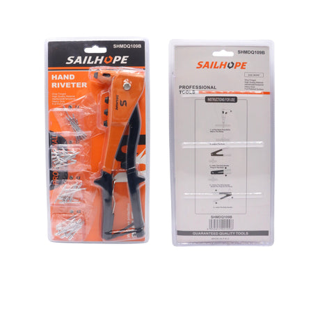 Clește de nituit manual SAILHOPE SHMDQ109B, 2.4–4.8 mm, cu set nituri, profesional