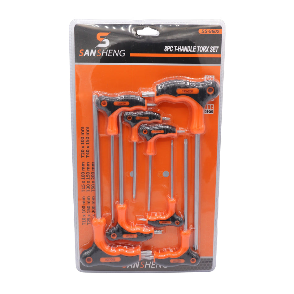 Set chei Torx tip T, 8 piese, SANSHENG, MSA3260