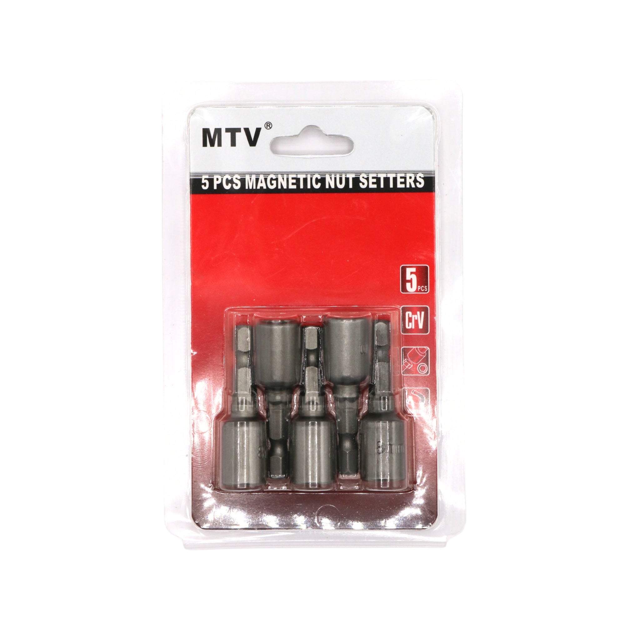 Tubulară 8 mm cu tijă 42 mm 1/4 Cr-V, set 5 bucăți MTV – MSA3265