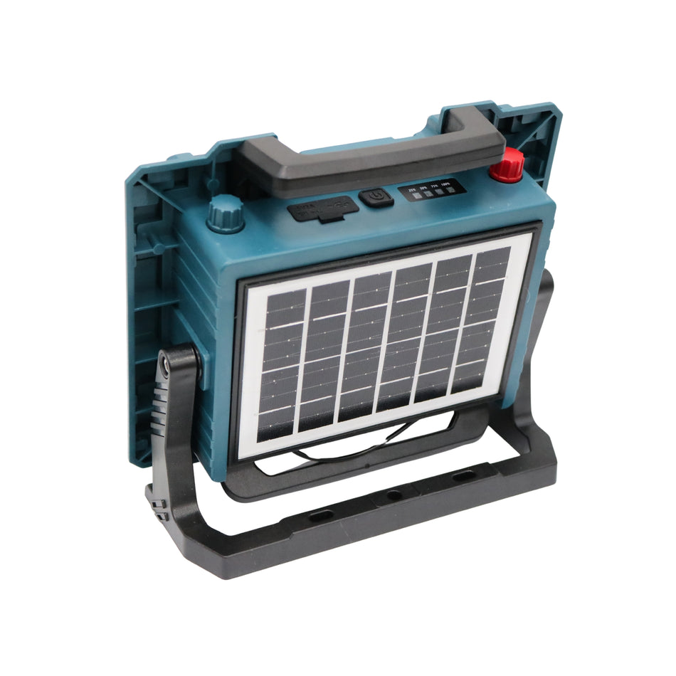 Lampă solară LED 200W W8121-1, 26 x 23 cm, cu panou solar detașabil