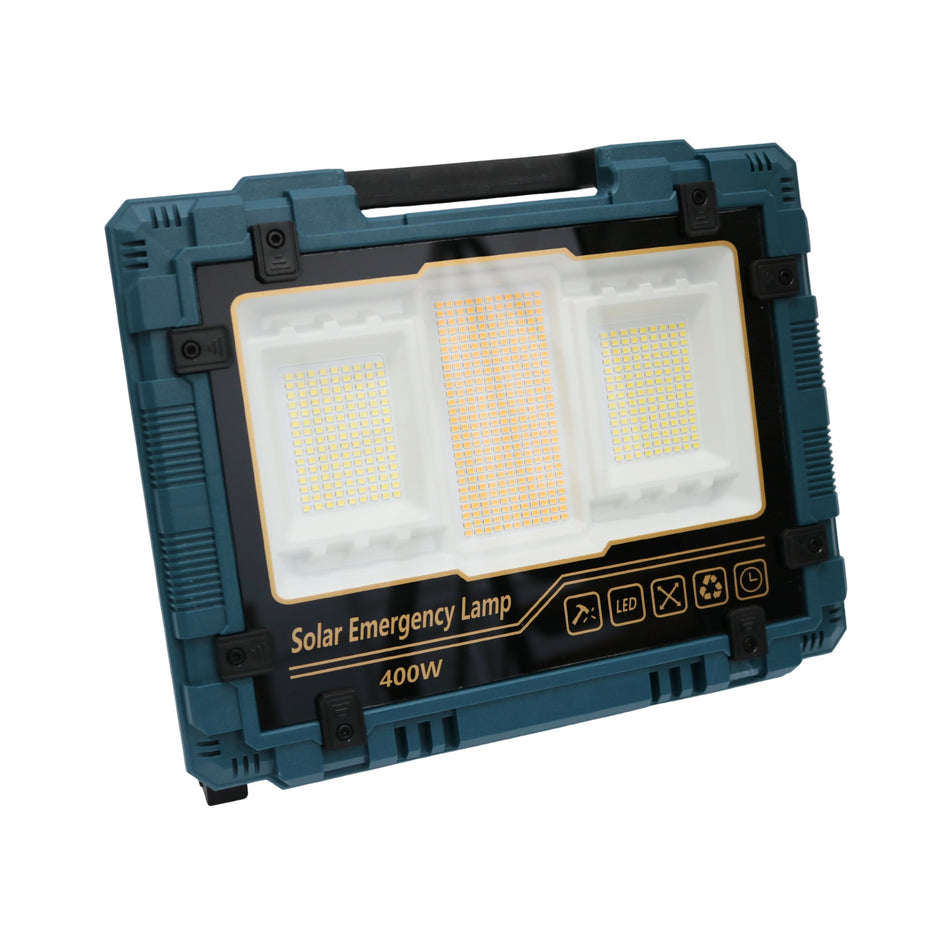 Lampă solară LED 400W W8121-2, 32 x 70 cm, cu panou solar detașabil
