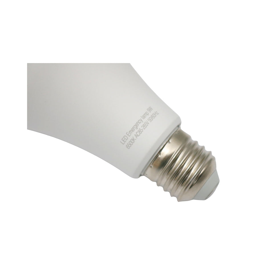 Bec LED 9W, E27, 6500K, cu acumulator pentru iluminat de urgență