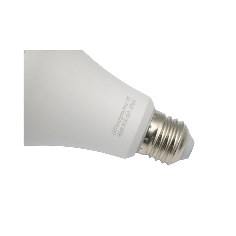 Bec LED 12W, E27, 6500K, cu acumulator pentru iluminat de urgență
