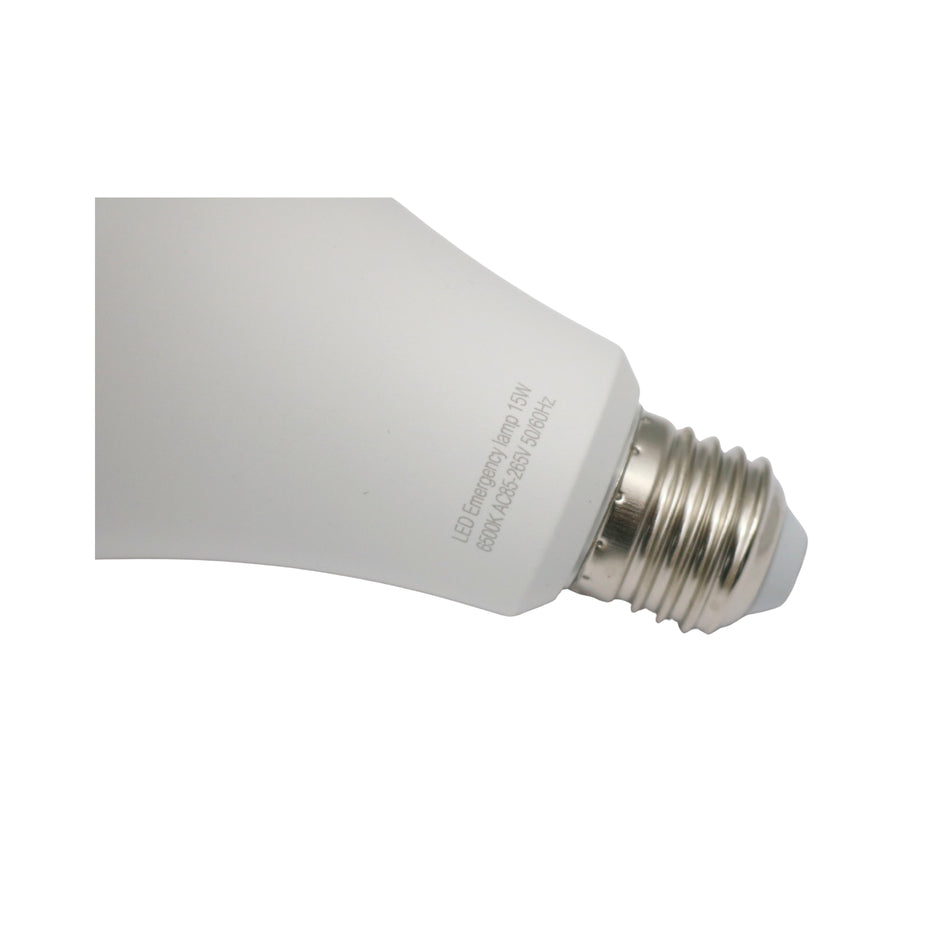 Bec LED 15W, E27, 6500K, cu acumulator pentru iluminat de urgență
