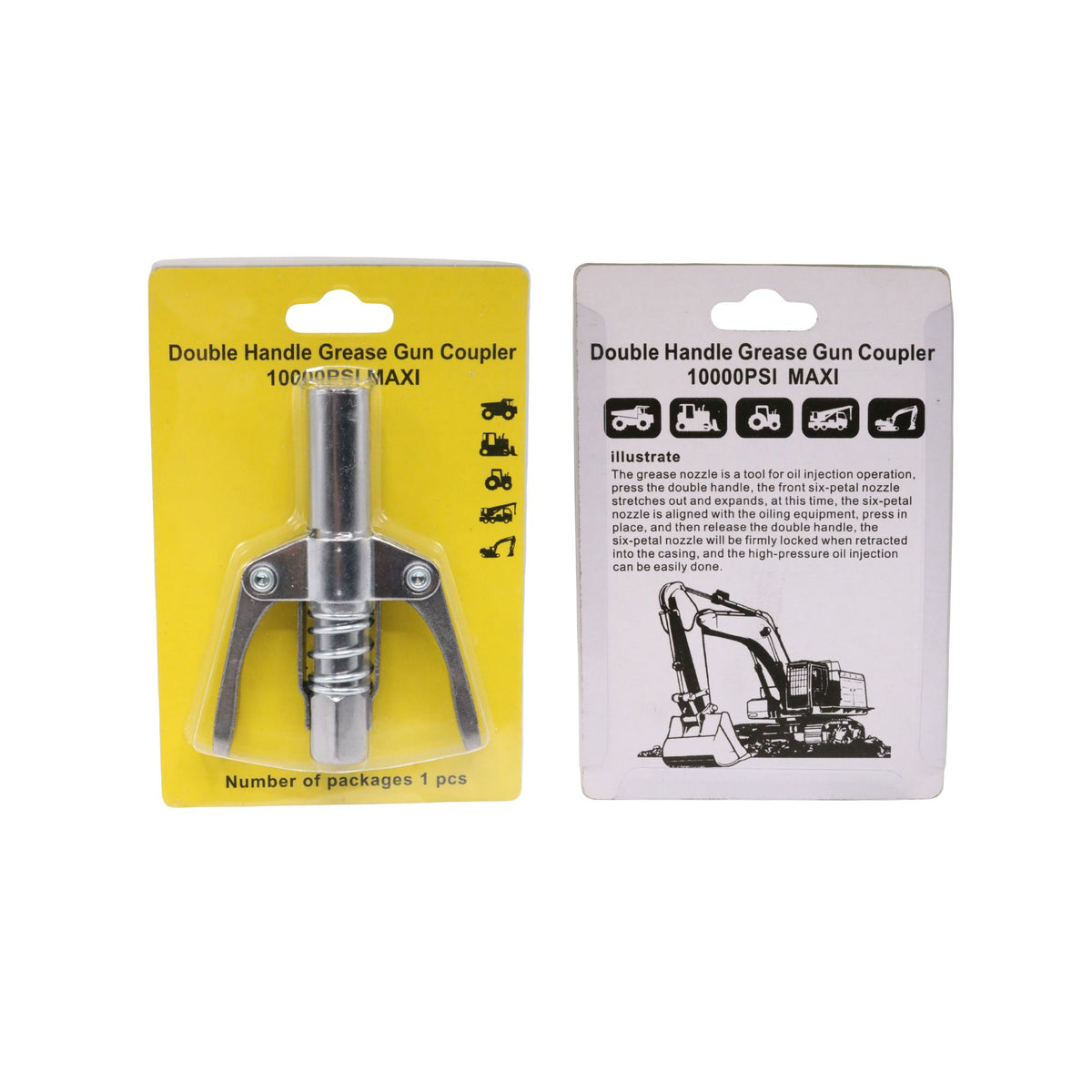 Adaptor cuplu rapid gresare 10.000 PSI cu mânere duble