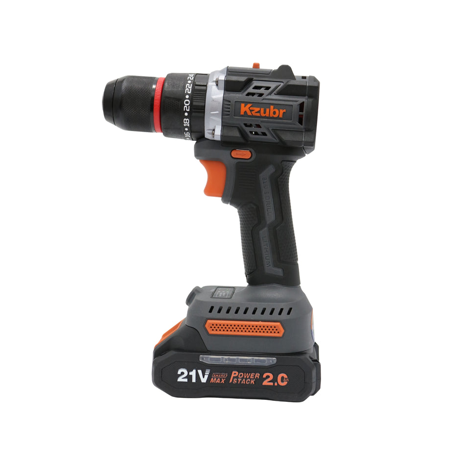 Mașină de găurit și înșurubat cu percuție, brushless, 21V, 60 Nm, KBLEID-21V-10, Kzubr