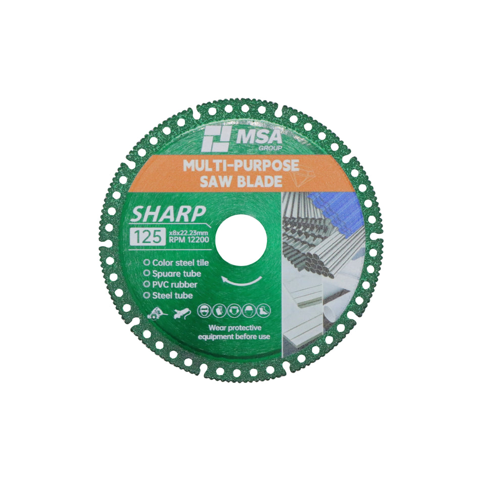 Disc multifuncțional Metal + PVC 125 x 8 x 22,23 mm, MSA