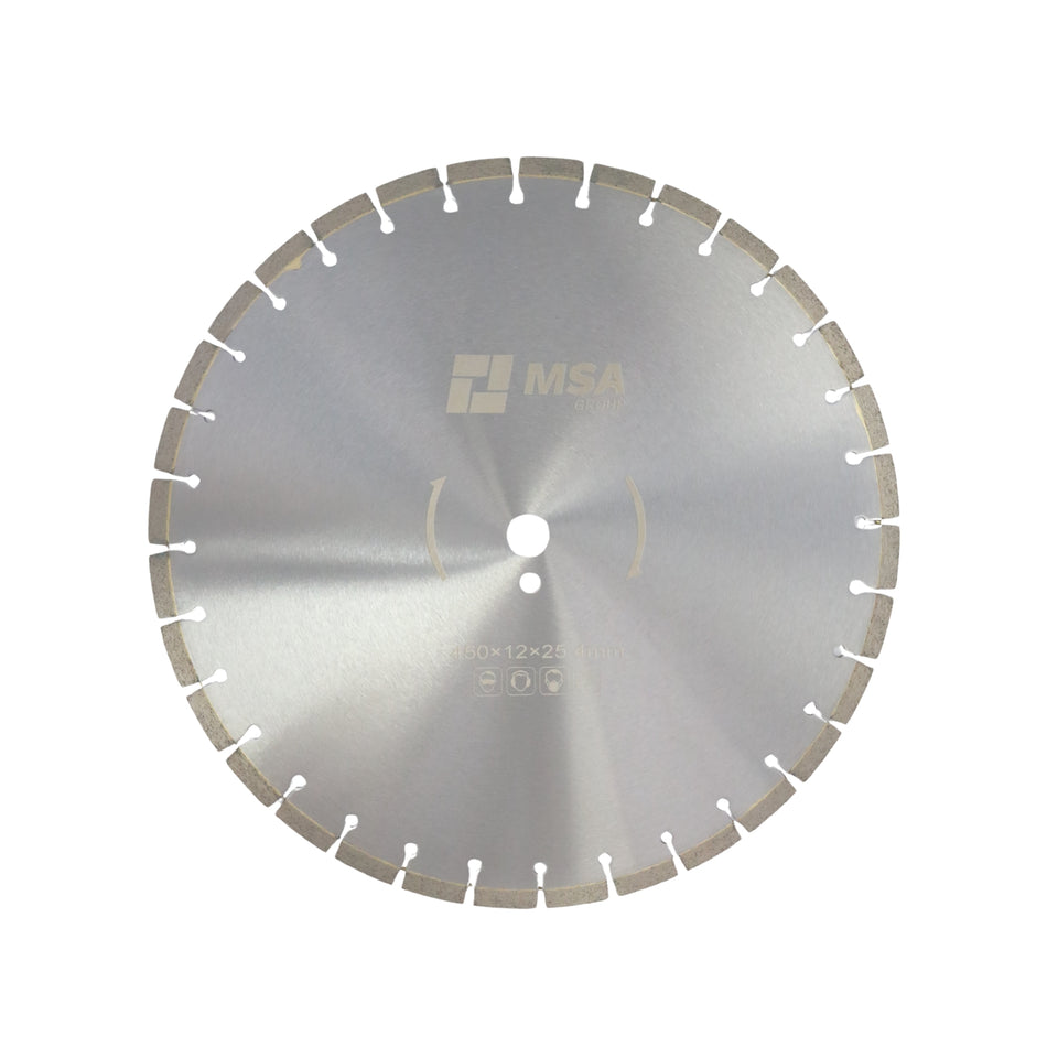 Disc diamantat pentru beton, Ø465 mm, segment 12 mm, alezaj 25,4 mm, MSA