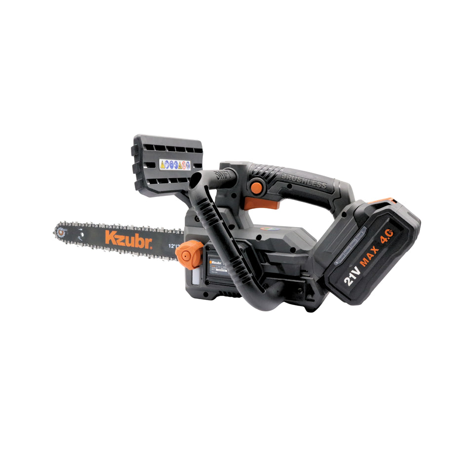 Drujbă electrică cu acumulator KBLECS-21V-12" Brushless, 21V, 2 x 4.0Ah – KZUBR