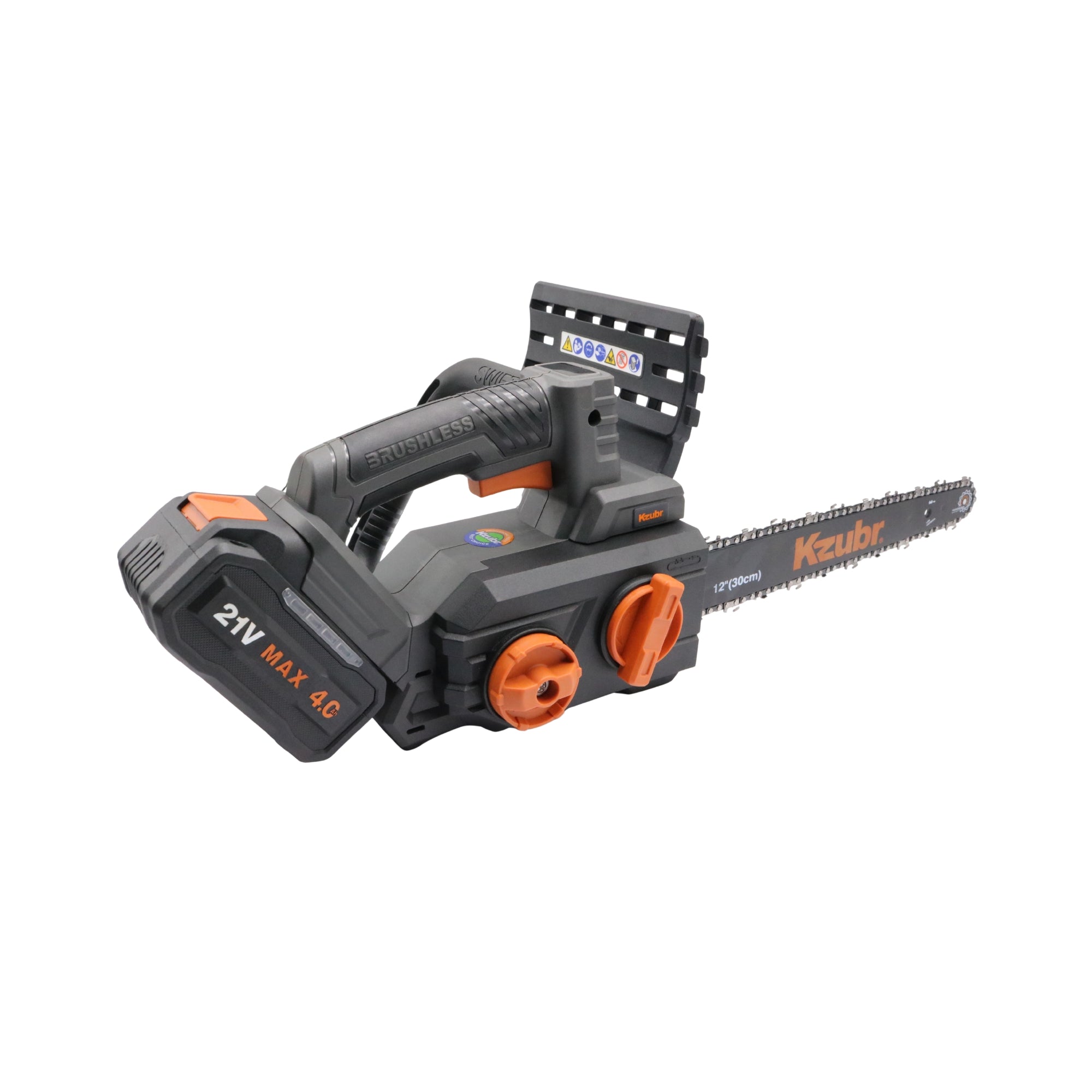 Drujbă electrică cu acumulator KBLECS-21V-12" Brushless, 21V, 2 x 4.0Ah – KZUBR