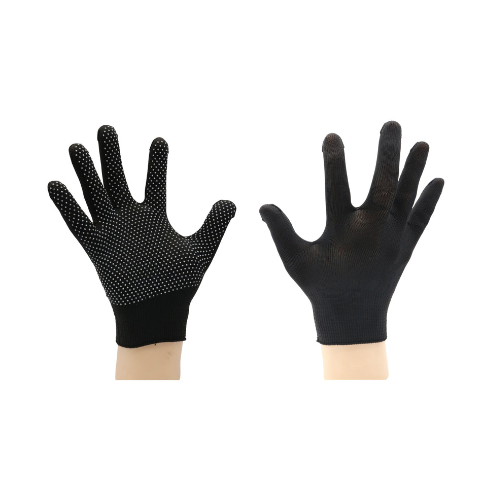 Mănuși textile subțiri cu puncte PVC, portocalii (12/set), MSA3431