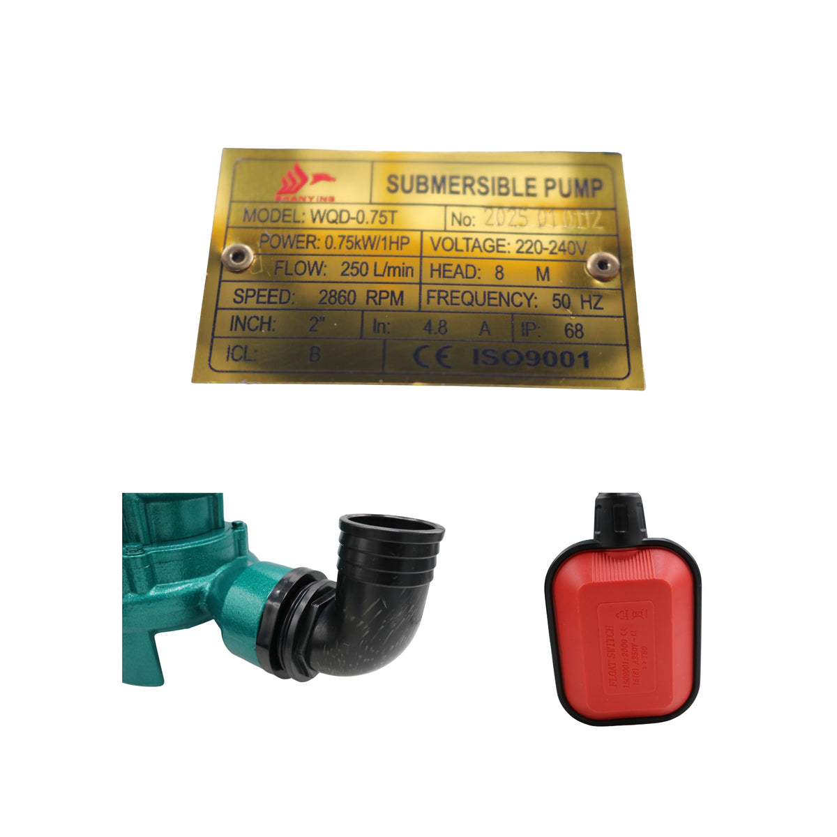 Pompa apă submersibilă pentru fosă cu tocător PROFI WQD-0.75T verde Shanying – MSA3550