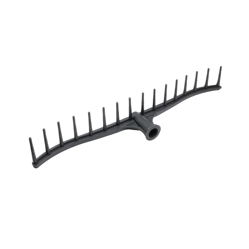 Greblă din plastic neagră, 16 dinți, lățime 59 cm